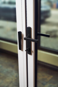 Folding Sliding Doors black finish handle